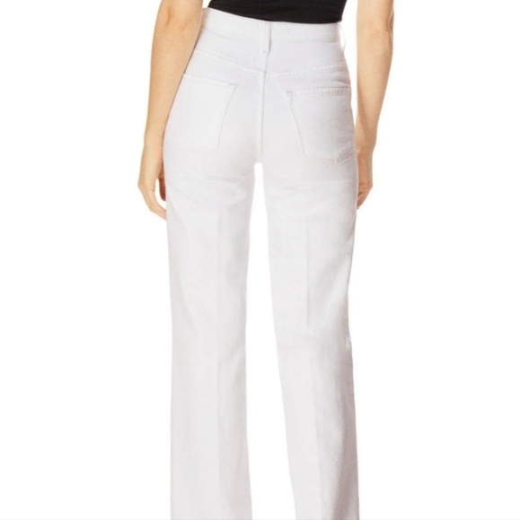 J Brand Joan High Rise Wide Leg Jean in White Size 31 - Picture 4 of 13